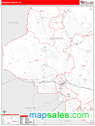 Coconino County, AZ Wall Map