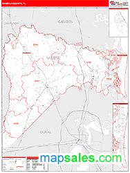 Nassau County, FL Wall Map