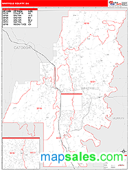 Whitfield County, GA Wall Map