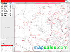 McHenry County, IL Zip Code Wall Map