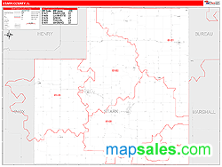 Stark County, IL Wall Map