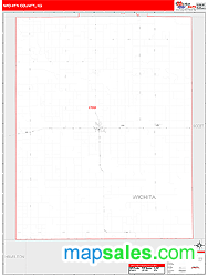 Wichita County, KS Zip Code Wall Map