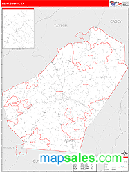 Adair County, KY Wall Map