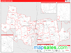 Hampshire County, MA Wall Map