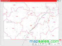 Carlton County, MN Wall Map