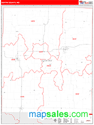 Gentry County, MO Zip Code Wall Map