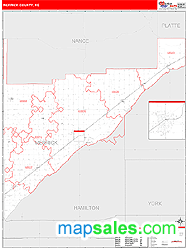 Merrick County, NE Zip Code Wall Map