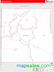 Morrill County, NE Zip Code Wall Map