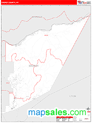 Storey County, NV Zip Code Wall Map