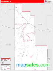 Hidalgo County, NM Wall Map