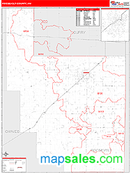 Roosevelt County, NM Wall Map