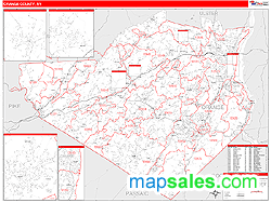 Orange County, NY Wall Map