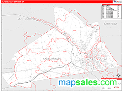 Schenectady County, NY Wall Map