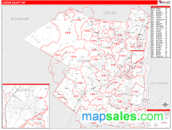 Ulster County, NY Wall Map