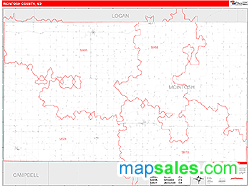 McIntosh County, ND Zip Code Wall Map