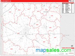 Wayne County, OH Zip Code Wall Map