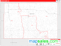 Beaver County, OK Zip Code Wall Map