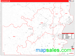 Polk County, OR Wall Map