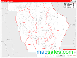 Wallowa County, OR Zip Code Wall Map