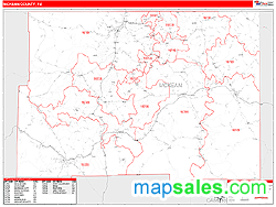 McKean County, PA Zip Code Wall Map