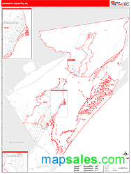 Aransas County, TX Zip Code Wall Map