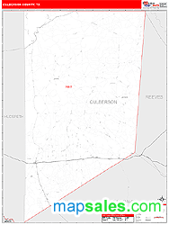 Culberson County, TX Zip Code Wall Map