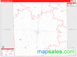 Hockley County, TX Zip Code Wall Map