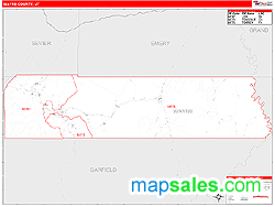 Wayne County, UT Zip Code Wall Map