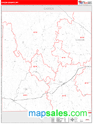 Crook County, WY Zip Code Wall Map