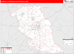 Florence Metro Area Wall Map