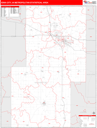 Iowa City Metro Area Wall Map