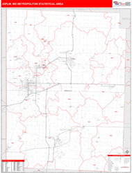 Joplin Metro Area Wall Map