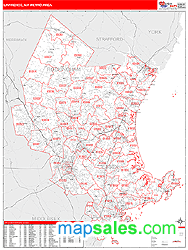 Lawrence Metro Area Wall Map