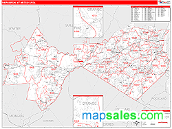 Newburgh Metro Area Wall Map