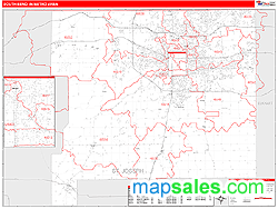 South Bend Metro Area Wall Map