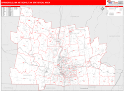 Springfield Metro Area Wall Map