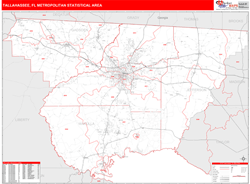 Tallahassee Metro Area Wall Map