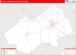 Victoria Metro Area Wall Map