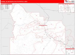 Yakima Metro Area Wall Map