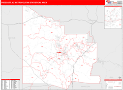 Puget Sound Metro Area Wall Map