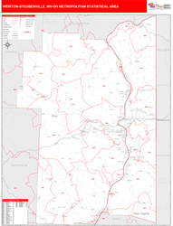 Antelope Valley-High Desert Metro Area Wall Map