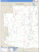 Windham County, CT Zip Code Wall Map