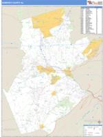 Somerset County, NJ Zip Code Wall Map