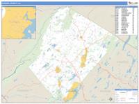 Sussex County, NJ Zip Code Wall Map