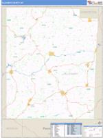 Allegany County, NY Zip Code Wall Map