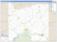 Cattaraugus County, NY Zip Code Wall Map