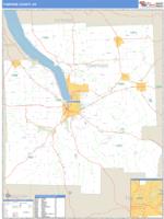 Tompkins County, NY Zip Code Wall Map