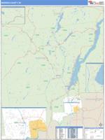 Warren County, NY Zip Code Wall Map