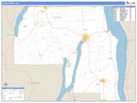 Yates County, NY Zip Code Wall Map