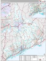 Fairfield County, CT Wall Map